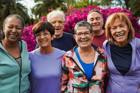 Photo of group of older adults smiling