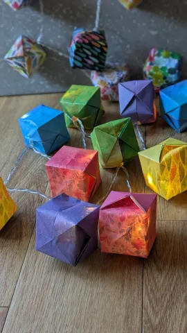 origami string lights