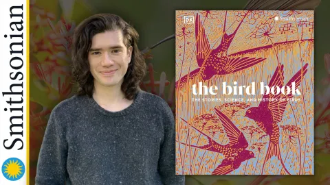 Jay Falk with their book The Bird Book