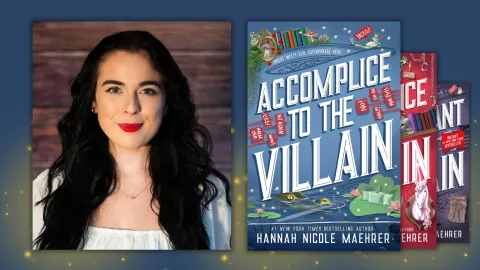 Hannah Nicole Maehrer and her book Accomplice to the Villian
