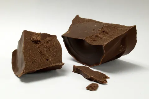 broken piece of chocolate 