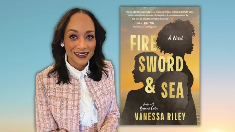 Vanessa Riley and her book Fire Sword and Sea