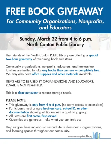 flyer featuring giveaway details