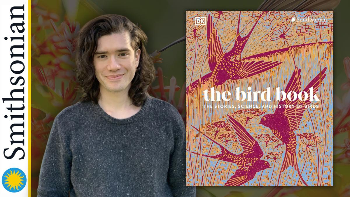 Jay Falk with their book The Bird Book