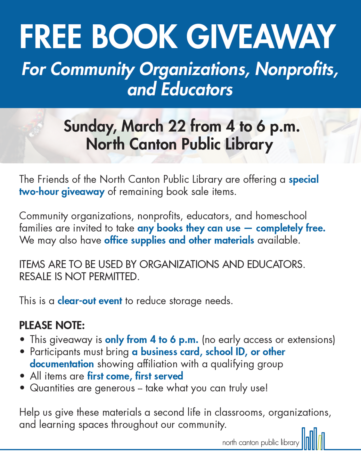 flyer featuring giveaway details